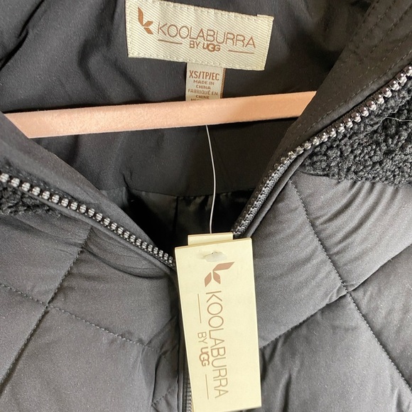 NWT Women's Koolaburra by UGG Mixed-Media Puffer Coat - Picture 3 of 5